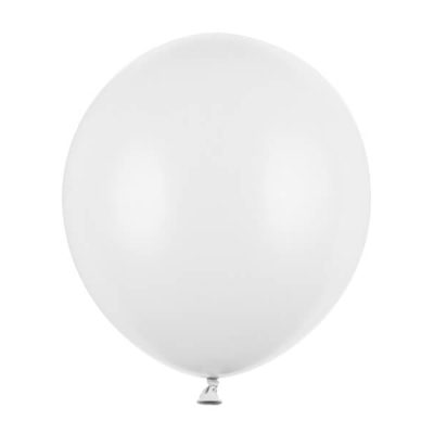 Balon lateksowy 43 cm, Pastel Pure White, napełniony helem