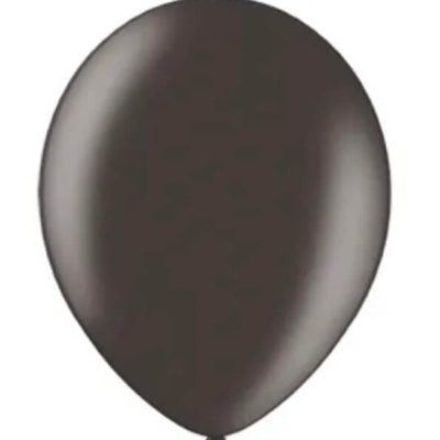 Balon lateksowy 30 cm, Metallic Black, napełniony helem