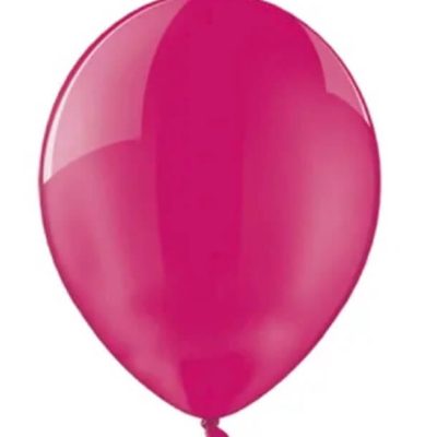 Balon lateksowy 30cm, Crystal Fuchsia, napełniony helem