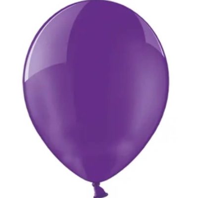 Balon lateksowy 30 cm, Crystal Quartz Purple, napełniony helem